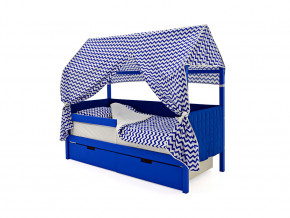 Кровать-домик мягкий Svogen с ящиками и бортиком синий в Тавде - tavda.magazinmebel.ru | фото - изображение 3