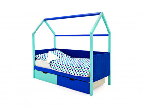 Кровать-домик мягкий Svogen с ящиками мятно-синий в Тавде - tavda.magazinmebel.ru | фото