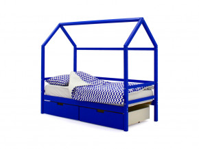 Кровать-домик Svogen с ящиками синий в Тавде - tavda.magazinmebel.ru | фото