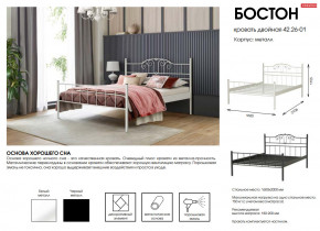 Кровать двойная 42.26-01 Бостон в Тавде - tavda.magazinmebel.ru | фото - изображение 2