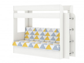 Кровать двухъярусная Карамель 75 бодега светлый-желтые треугольники в Тавде - tavda.magazinmebel.ru | фото - изображение 1