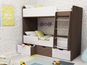 Кровать двухъярусная Малыш двойняшка бодега-белый в Тавде - tavda.magazinmebel.ru | фото - изображение 1