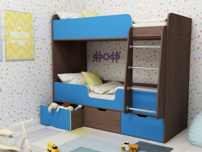 Кровать двухъярусная Малыш двойняшка бодега-голубой в Тавде - tavda.magazinmebel.ru | фото - изображение 1