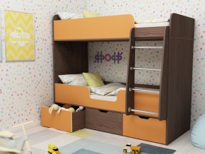 Кровать двухъярусная Малыш двойняшка бодега-оранжевый в Тавде - tavda.magazinmebel.ru | фото