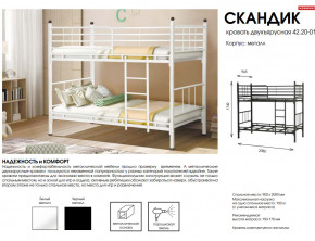 Кровать двухъярусная Скандик 42.20-01 в Тавде - tavda.magazinmebel.ru | фото - изображение 2