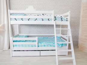 Кровать двухъярусная Сонечка с наклонной лестницей и ящиками в Тавде - tavda.magazinmebel.ru | фото - изображение 1
