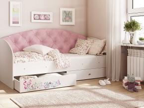 Кровать Эльза Белый-розовый в Тавде - tavda.magazinmebel.ru | фото