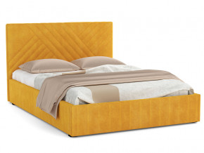 Кровать Гамма 1600 с основанием велюр тенерифе куркума в Тавде - tavda.magazinmebel.ru | фото - изображение 1
