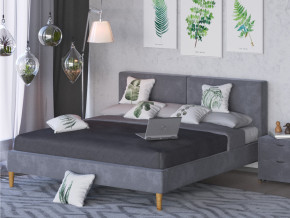 Кровать Линси 1400 серый в Тавде - tavda.magazinmebel.ru | фото - изображение 2