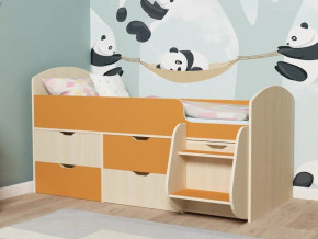 Кровать Малыш-7 Дуб-Оранжевый в Тавде - tavda.magazinmebel.ru | фото