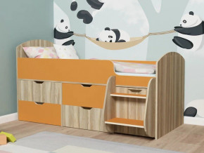 Кровать Малыш-7 Ясень-оранж в Тавде - tavda.magazinmebel.ru | фото