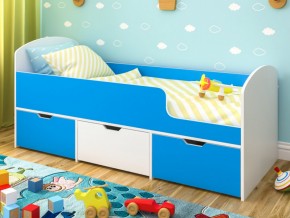 Кровать Малыш Мини Белое дерево-Голубой в Тавде - tavda.magazinmebel.ru | фото - изображение 1