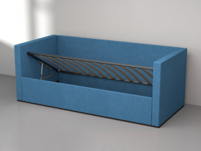 Кровать мягкая с подъёмным механизмом арт. 030 синий в Тавде - tavda.magazinmebel.ru | фото - изображение 2