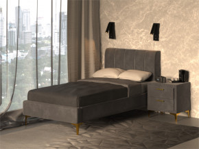 Кровать Рошаль 900 серый в Тавде - tavda.magazinmebel.ru | фото - изображение 2