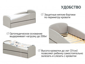 Кровать с ящиком Letmo халва (рогожка) в Тавде - tavda.magazinmebel.ru | фото - изображение 11