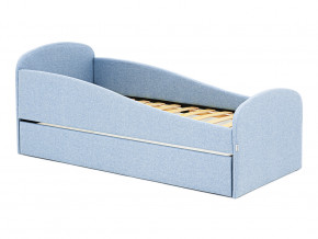 Кровать с ящиком Letmo небесный (рогожка) в Тавде - tavda.magazinmebel.ru | фото - изображение 1