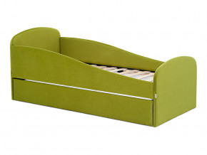 Кровать с ящиком Letmo оливковый (велюр) в Тавде - tavda.magazinmebel.ru | фото