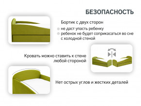 Кровать с ящиком Letmo оливковый (велюр) в Тавде - tavda.magazinmebel.ru | фото - изображение 13