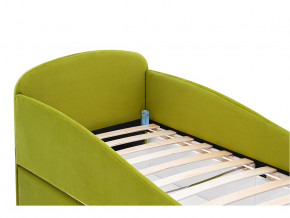 Кровать с ящиком Letmo оливковый (велюр) в Тавде - tavda.magazinmebel.ru | фото - изображение 3