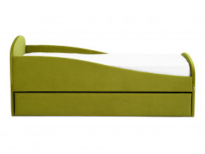 Кровать с ящиком Letmo оливковый (велюр) в Тавде - tavda.magazinmebel.ru | фото - изображение 6