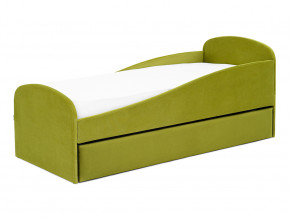 Кровать с ящиком Letmo оливковый (велюр) в Тавде - tavda.magazinmebel.ru | фото - изображение 8
