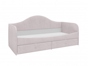 Кровать с мягкой обивкой Алиса ПМ-332.18 велюр розовый в Тавде - tavda.magazinmebel.ru | фото - изображение 1