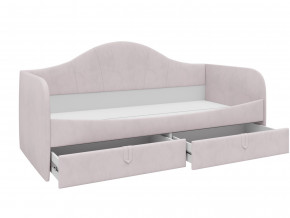 Кровать с мягкой обивкой Алиса ПМ-332.18 велюр розовый в Тавде - tavda.magazinmebel.ru | фото - изображение 2