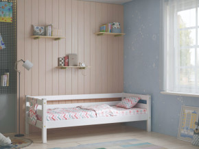 Кровать с задней защитой Соня Вариант 2 белая в Тавде - tavda.magazinmebel.ru | фото