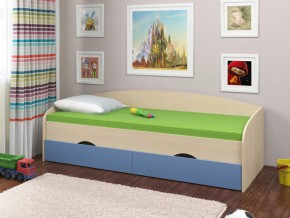 Кровать Соня 2 дуб молочный-голубой в Тавде - tavda.magazinmebel.ru | фото