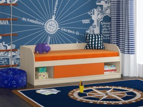 Кровать Соня 4 дуб молочный-оранжевый в Тавде - tavda.magazinmebel.ru | фото - изображение 1