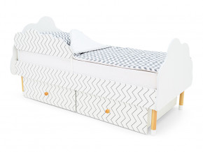 Кровать Stumpa Облако бортик и ящики рисунок Геометрия Зигзаги в Тавде - tavda.magazinmebel.ru | фото