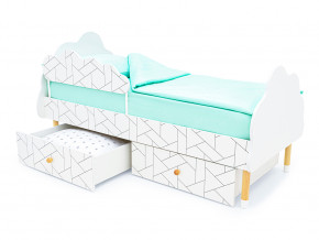 Кровать Stumpa Облако бортик и ящики рисунок Мозаика в Тавде - tavda.magazinmebel.ru | фото - изображение 5
