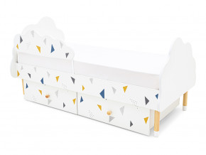 Кровать Stumpa Облако бортик и ящики рисунок Треугольники желтый, синий в Тавде - tavda.magazinmebel.ru | фото - изображение 7