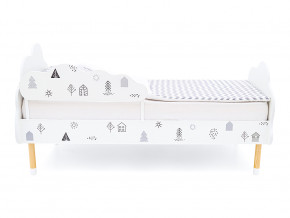 Кровать Stumpa Облако с бортиком рисунок Домики в Тавде - tavda.magazinmebel.ru | фото - изображение 3