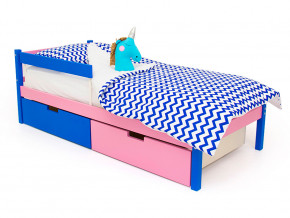 Кровать Svogen classic с ящиками и бортиком синий-лаванда в Тавде - tavda.magazinmebel.ru | фото - изображение 1