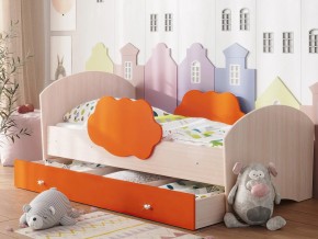 Кровать Тучка с ящиком дуб-оранж в Тавде - tavda.magazinmebel.ru | фото
