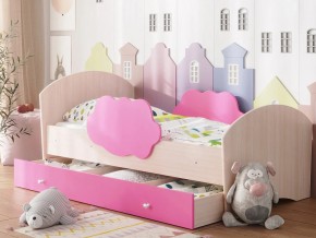 Кровать Тучка с ящиком дуб-розовый в Тавде - tavda.magazinmebel.ru | фото - изображение 1
