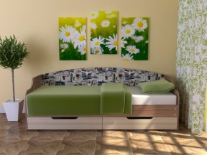 Кровать Юниор Тип 2 Микровелюр-марки 800х1600 в Тавде - tavda.magazinmebel.ru | фото