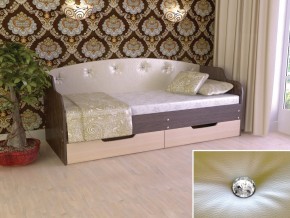 Кровать Юниор Тип 2 Венге/дуб молочный 800х1600 в Тавде - tavda.magazinmebel.ru | фото - изображение 1