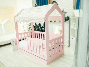 Кроватка-Домик с ящиком розовая в Тавде - tavda.magazinmebel.ru | фото