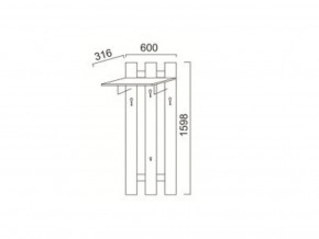 ПР-13 Вешалка в Тавде - tavda.magazinmebel.ru | фото