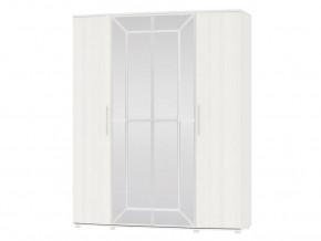 Шкаф 4-х дверный Амели 4-5200 Рамух белый в Тавде - tavda.magazinmebel.ru | фото