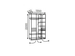 Шкаф трехдверный без зеркала Моника мод.8 и мод.10.3 в Тавде - tavda.magazinmebel.ru | фото - изображение 3