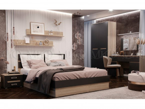 Спальня Ким Графит софт, сонома в Тавде - tavda.magazinmebel.ru | фото
