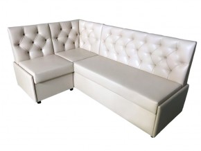 Угловой диван Призма со стяжками белый со спальным местом в Тавде - tavda.magazinmebel.ru | фото