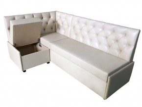 Угловой диван Призма со стяжками белый со спальным местом в Тавде - tavda.magazinmebel.ru | фото - изображение 2
