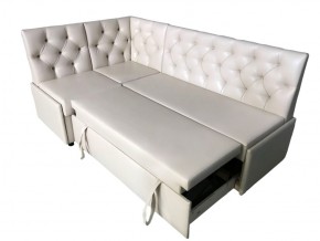 Угловой диван Призма со стяжками белый со спальным местом в Тавде - tavda.magazinmebel.ru | фото - изображение 3