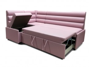 Угловой диван Призма Валики со спальным местом розовый в Тавде - tavda.magazinmebel.ru | фото - изображение 2